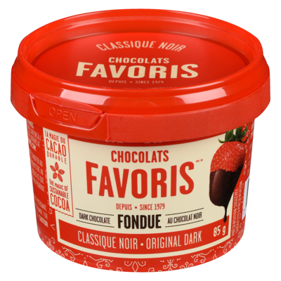Chocolats Favoris Dark Chocolate Fondue Original Dark 85 g, $7.65/100g