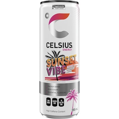 Celsius Sunset Vibe Energy Drink 12-Pack 12x355.0 ml, $0.77/100ml