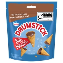 Nestlé Drumstick Bites, Milk Chocolatey Wafer Cone Bites 76 g, $7.62/100g