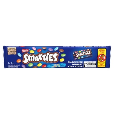 Nestlé Smarties Mini-chocolat au lait, usine sans arachides 80 g, 4,36 $/100g