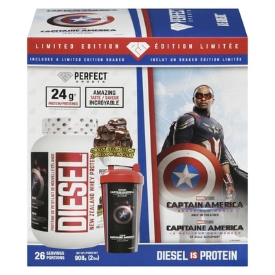 Perfect Sports Diesel New Zealand Whey Protein Chocolate Obsession Limited Edition 908 g, $3.85/100g