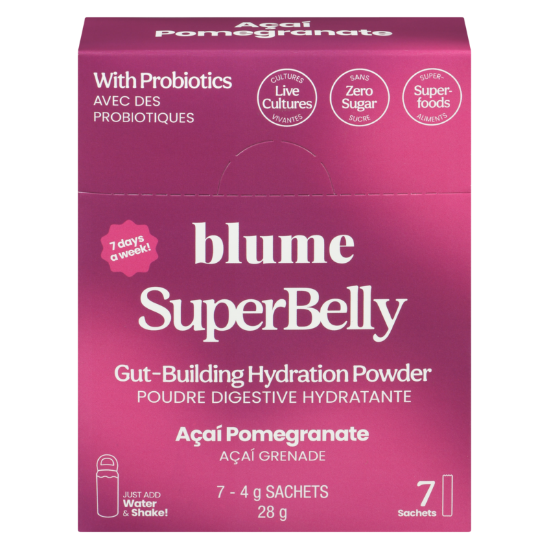 Superbelly Gut-Building Hydration Powder Açaí Pomegranate