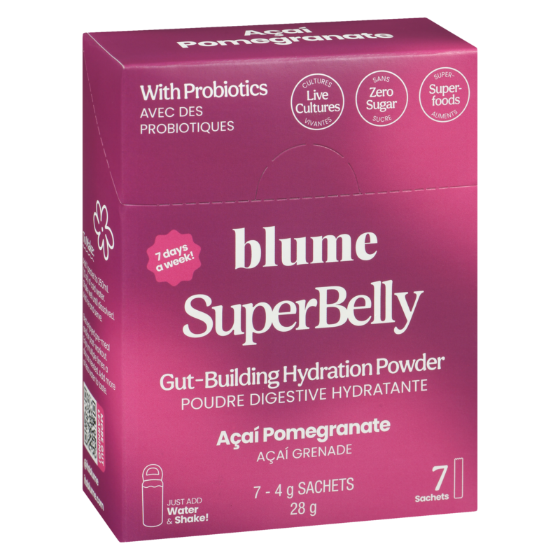 Superbelly Gut-Building Hydration Powder Açaí Pomegranate