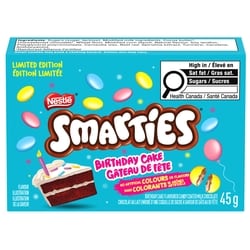 Nestlé Smarties BIRTHDAY CAKE, Milk Chocolate, Limited Edition 45 g, $3.33/100g