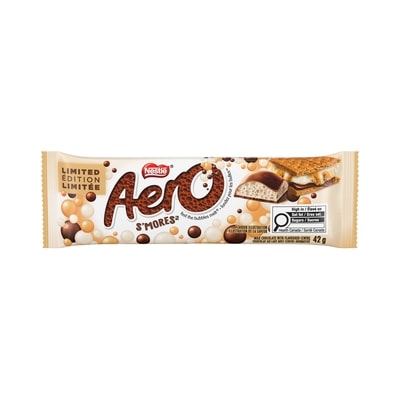 Nestlé Aero S’mores, Chocolat au lait 42 g, 2,98 $/100g