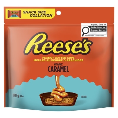 Reese's Candy Peanut Butter Cups With Caramel Snack Size 170 g, $3.24/100g