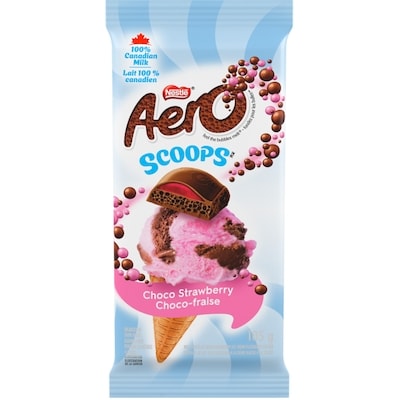 Nestlé Aero Scoops Choco-fraise 105 g, 3,32 $/100g