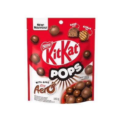 Nestlé KITKAT POPS avec AERO Minis, sac 140 g, 4,64 $/100g