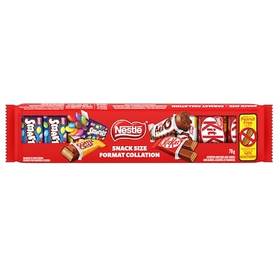 Nestlé Snack Size KITKAT, AERO, SMARTIES, COFFEE CRISP 78 g, $2.81/100g