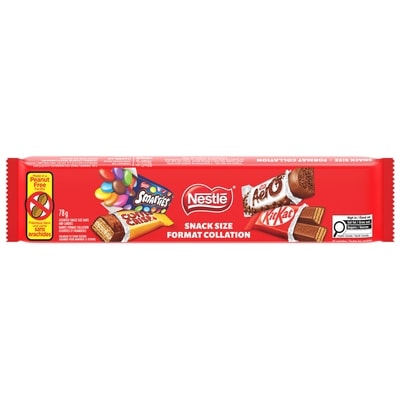 Nestlé Minibarres kitkat, aero, smarties, coffee crisp 78 g, 4,47 $/100g