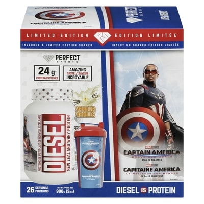 Perfect Sports Diesel New Zealand Whey Protein Vanilla Limited Edition 908 g, $3.85/100g