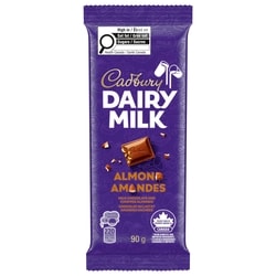 Cadbury DAIRY MILK Almond Milk Chocolate Bar 90 g, $3.33/100g