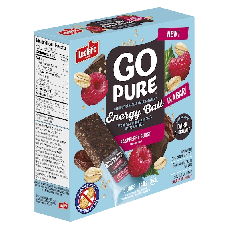 Energy Ball In A Bar Raspberry Burst