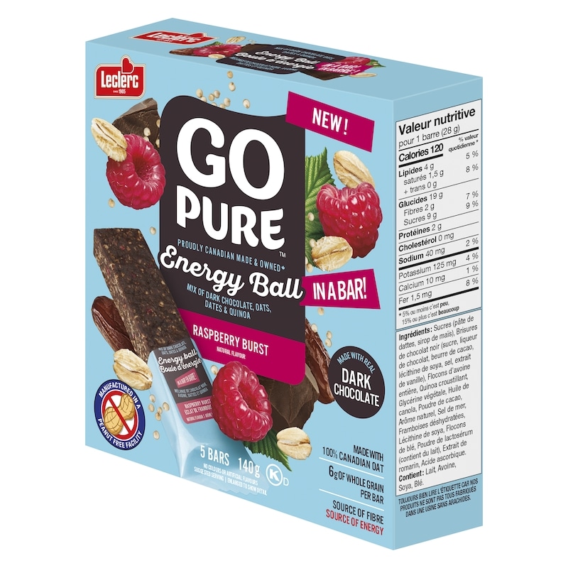 Energy Ball In A Bar Raspberry Burst