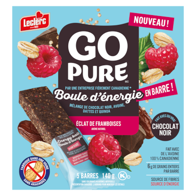 Boule d'énergie en barre éclat de framboises