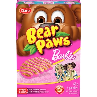 Dare Pattes d'ours Barbie 168 g, 2,55 $/100g
