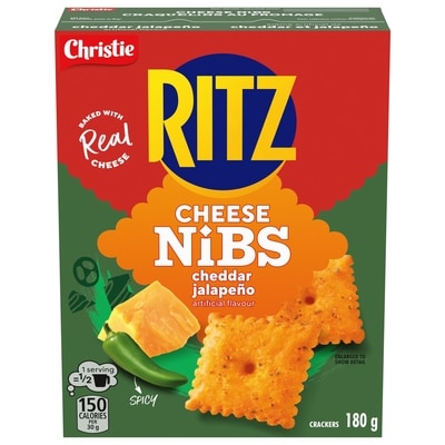 Christie RITZ CHEESE NIBS Cheddar Jalapeno 180 g, $1.94/100g