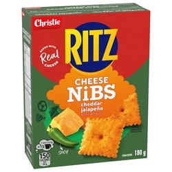 Christie RITZ CHEESE NIBS Cheddar Jalapeno - 180 g | Zehrs