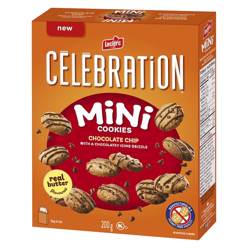 Mini Cookies Chocolate Chip With A Chocolatey Icing Drizzle