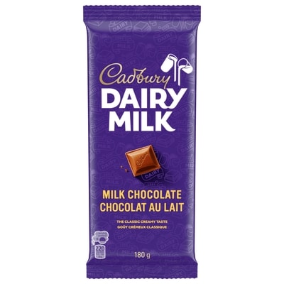 Cadbury DAIRY MILK, tablette de chocolat au lait 180 g, 3,61 $/100g