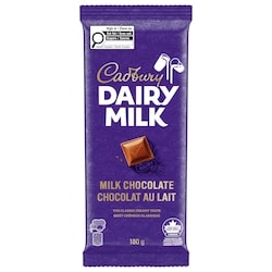 Cadbury DAIRY MILK, tablette de chocolat au lait 180 g, 3,33 $/100g