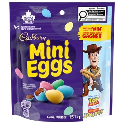 Cadbury MINI EGGS Chocolatey Candy 151 g, $4.30/100g
