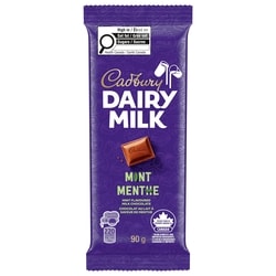 Cadbury DAIRY MILK Mint Milk Chocolate Bar 90 g, $3.33/100g