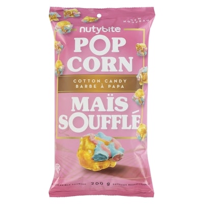 nutybite Pop Corn Cotton Candy 200 g, $2.25/100g