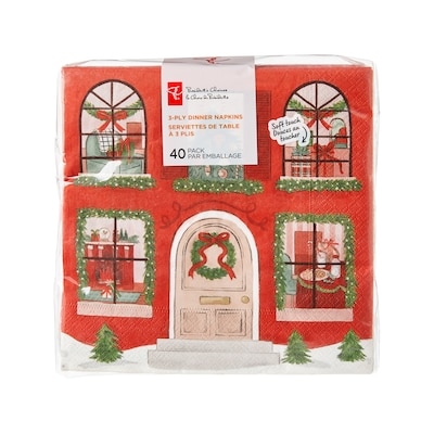 le Choix du Président Serviettes de table à 3 plis, 40 par emballage – maison des fêtes 40 ea, 0,13 $/1ch