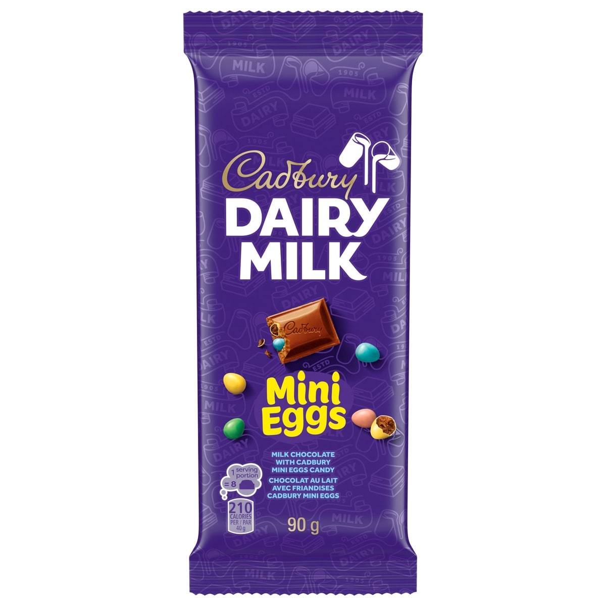 Cadbury DAIRY MILK Chocolate Bar with Mini Eggs 90 g, $3.32/100g