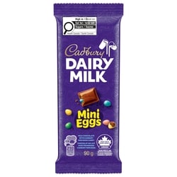 Cadbury DAIRY MILK Chocolate Bar with MINI EGGS 90 g, $3.88/100g