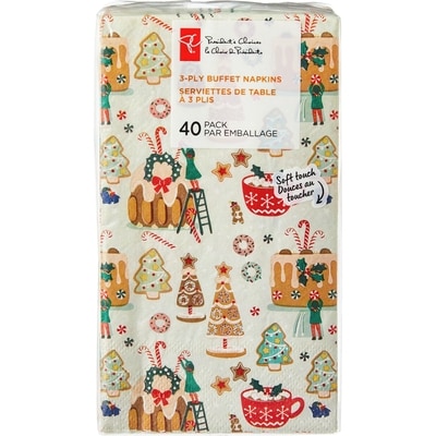 le Choix du Président Serviettes de table à 3 plis, emballage de 40 – arbre 40 ea, 0,13 $/1ch