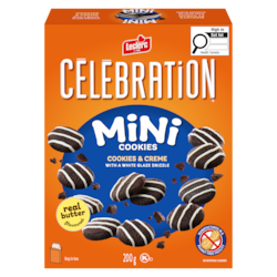 Leclerc Mini Cookies Cookies & Creme With A White Glaze Drizzle