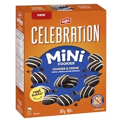 Leclerc Mini Cookies Cookies & Creme With A White Glaze Drizzle