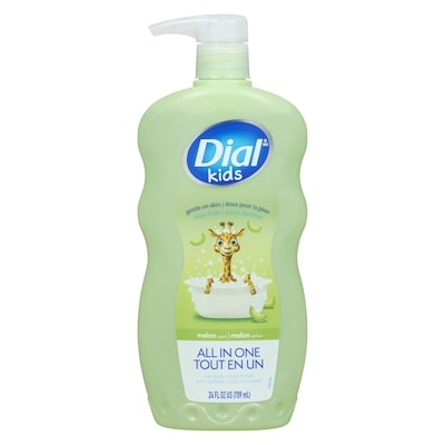 Dial Kids tout en un soin capillaire, corps + moussant melon parfum à partir de 2 ans 709 ml, 1,48 $/100ml