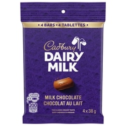 Cadbury DAIRY MILK Original Milk Chocolate Bars, Pack of 4 152 g, $3.29/100g