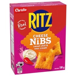 Christie RITZ CHEESE NIBS Sweet Chili & Sour Cream - 180 g | Fortinos