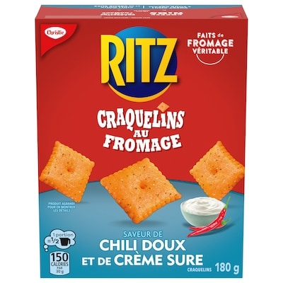 Christie CRAQUELINS AU FROMAGE RITZ À SAVEUR DE CHILI DOUX ET DE CRÈME SURE 180 g, 2,49 $/100g