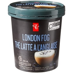 PC Black Label London Fog Super Premium Ice Cream 500 ml, $0.90/100ml