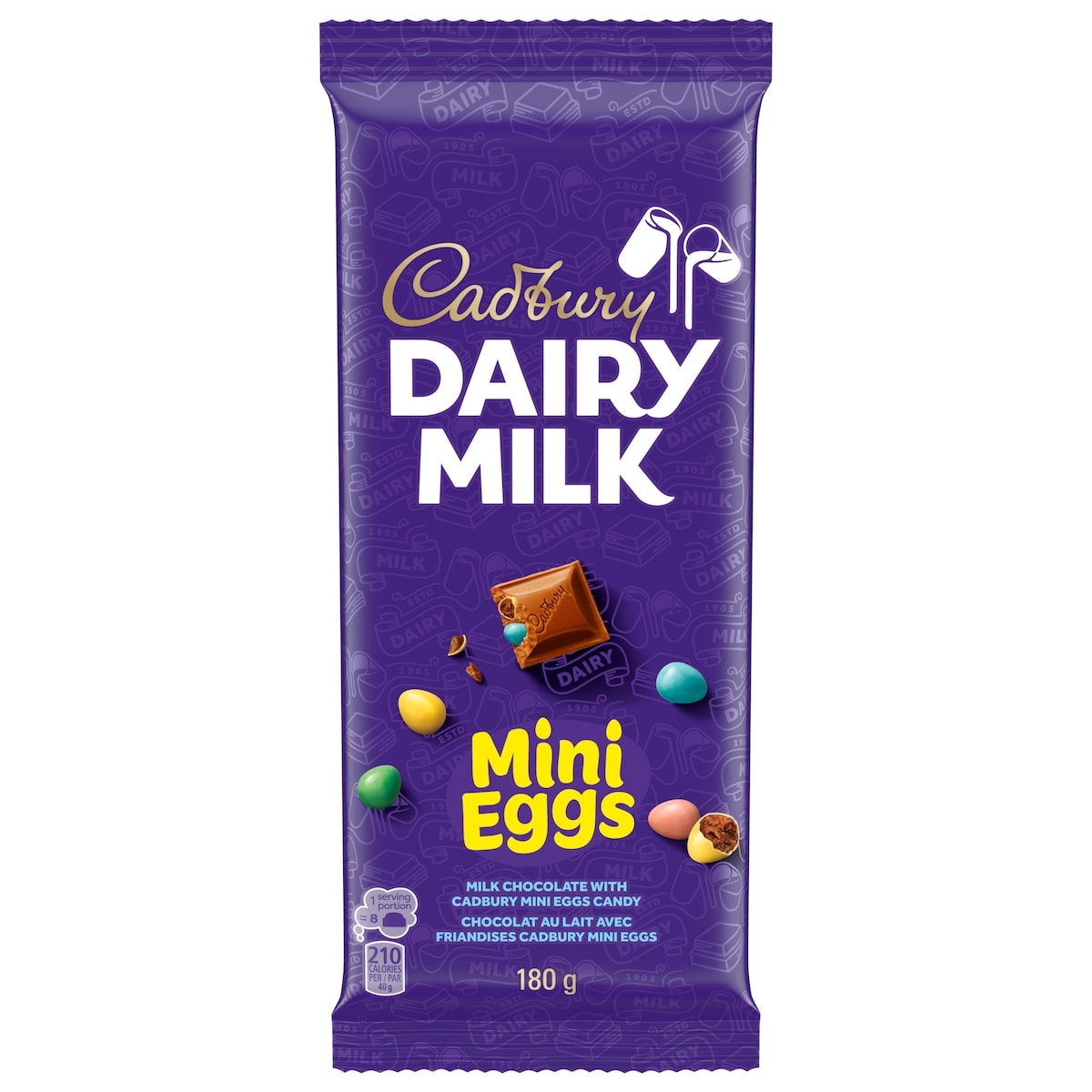 Cadbury DAIRY MILK Milk Chocolate Bar with MINI EGGS 180 g, $3.33/100g