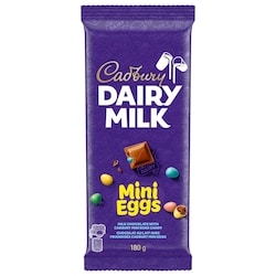 Cadbury DAIRY MILK Milk Chocolate Bar with MINI EGGS 180 g, $3.61/100g
