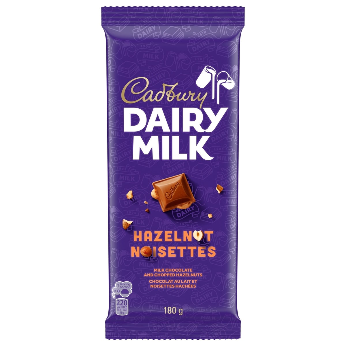 Cadbury DAIRY MILK Hazelnut Milk Chocolate Bar 180 g, $3.33/100g
