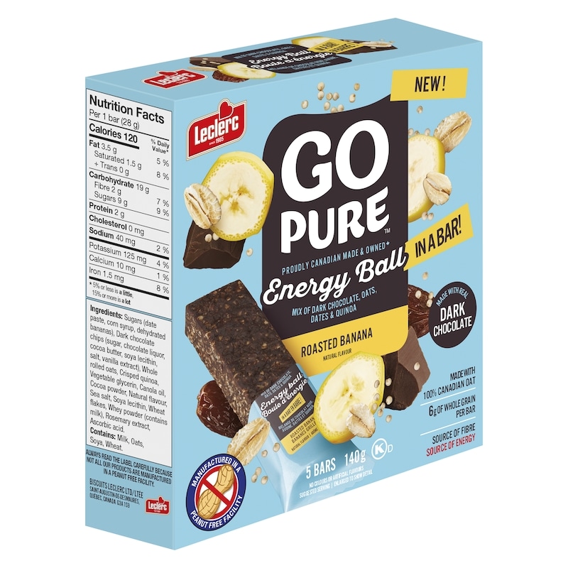 Energy Ball In A Bar Roasted Banana