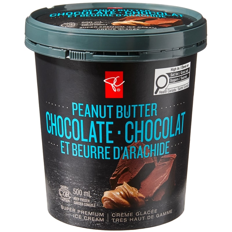 PC Black Label Super Premium Peanut Butter Chocolate Ice Cream