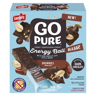 Leclerc Energy Ball In A Bar Brownies 140 g, $3.06/100g