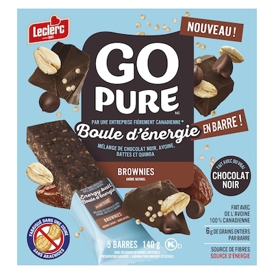 Boule d'énergie en barre brownies