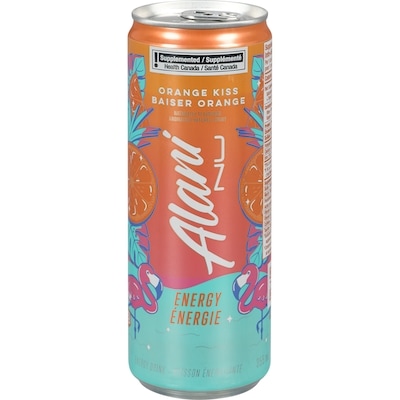 Alani Énergie boisson énergisante baiser orange 355 ml, 0,98 $/100ml