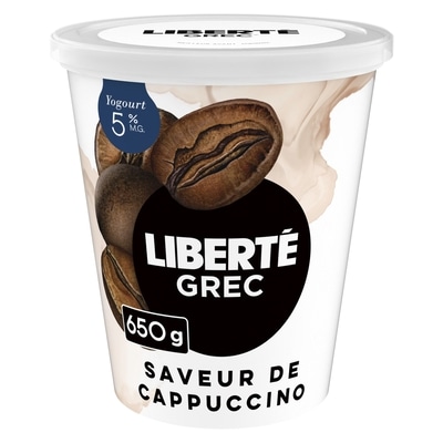 Liberté Yogourt grec extra crémeux cappuccino 650 g, 1,38 $/100g