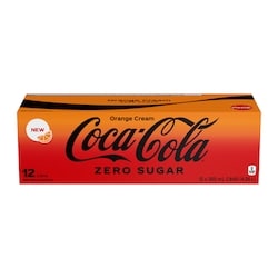 Coca-Cola Cola Zero Sugar Orange Cream Fridgepack Cans 12x355.0 ml, $0.21/100ml