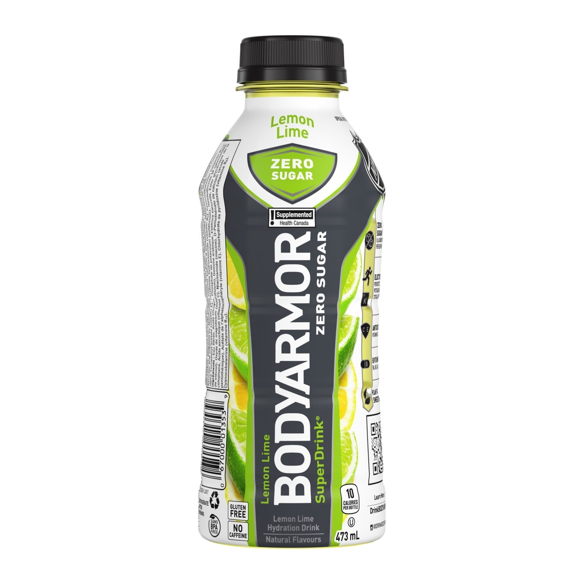 BodyArmor Superdrink Zero Sugar Hydration Drink Lemon Lime, 12-Pack 12x473.0 ml, $0.33/100ml